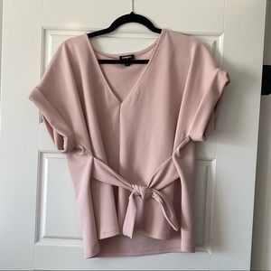 Women’s Ribbed Express Light Pink Blouse